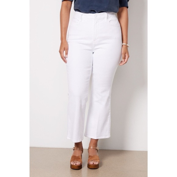 Good American Women's White Good Legs Crop Mini Boot Jean Size 14/32 NWT - Picture 2 of 12